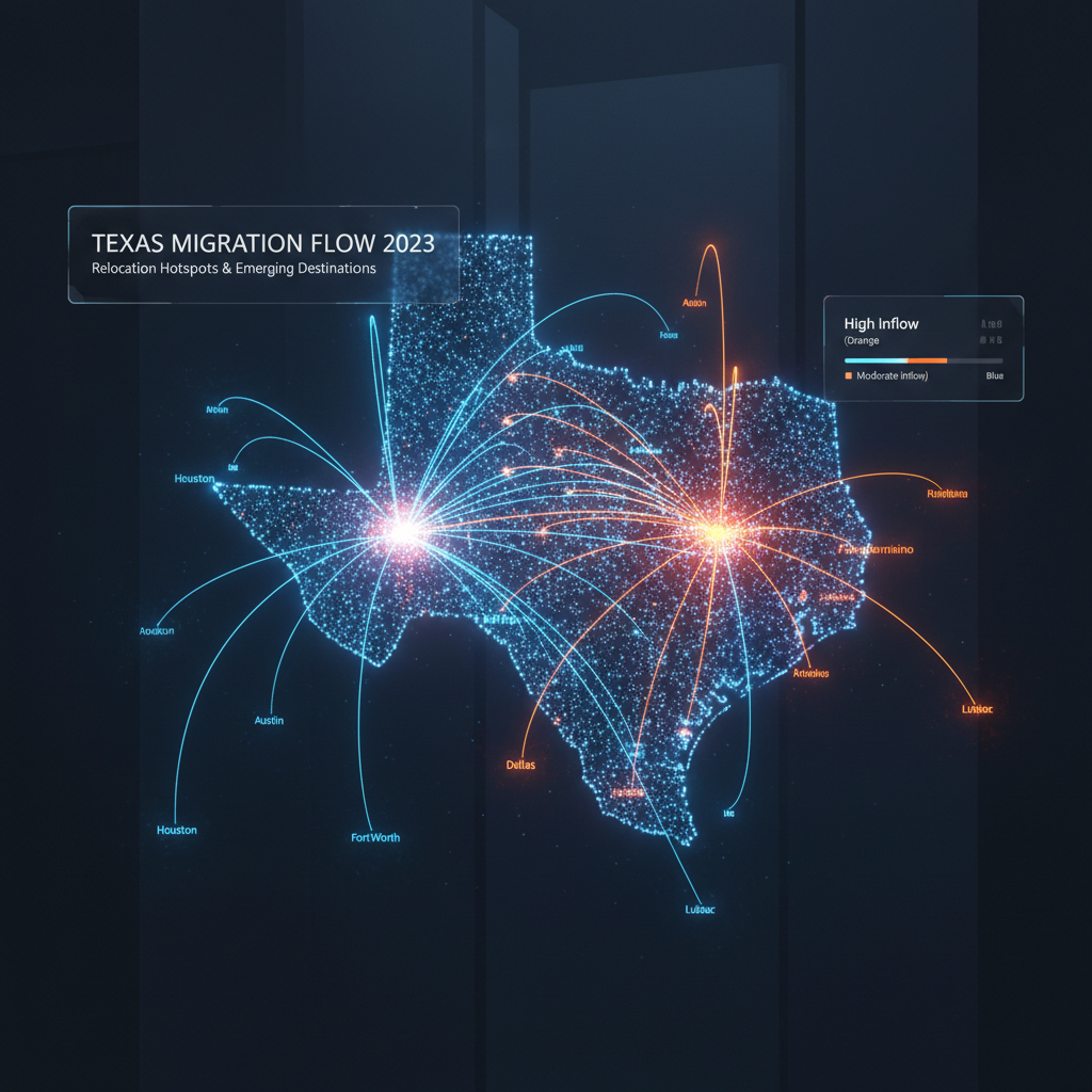 Texas Relocation Index Map